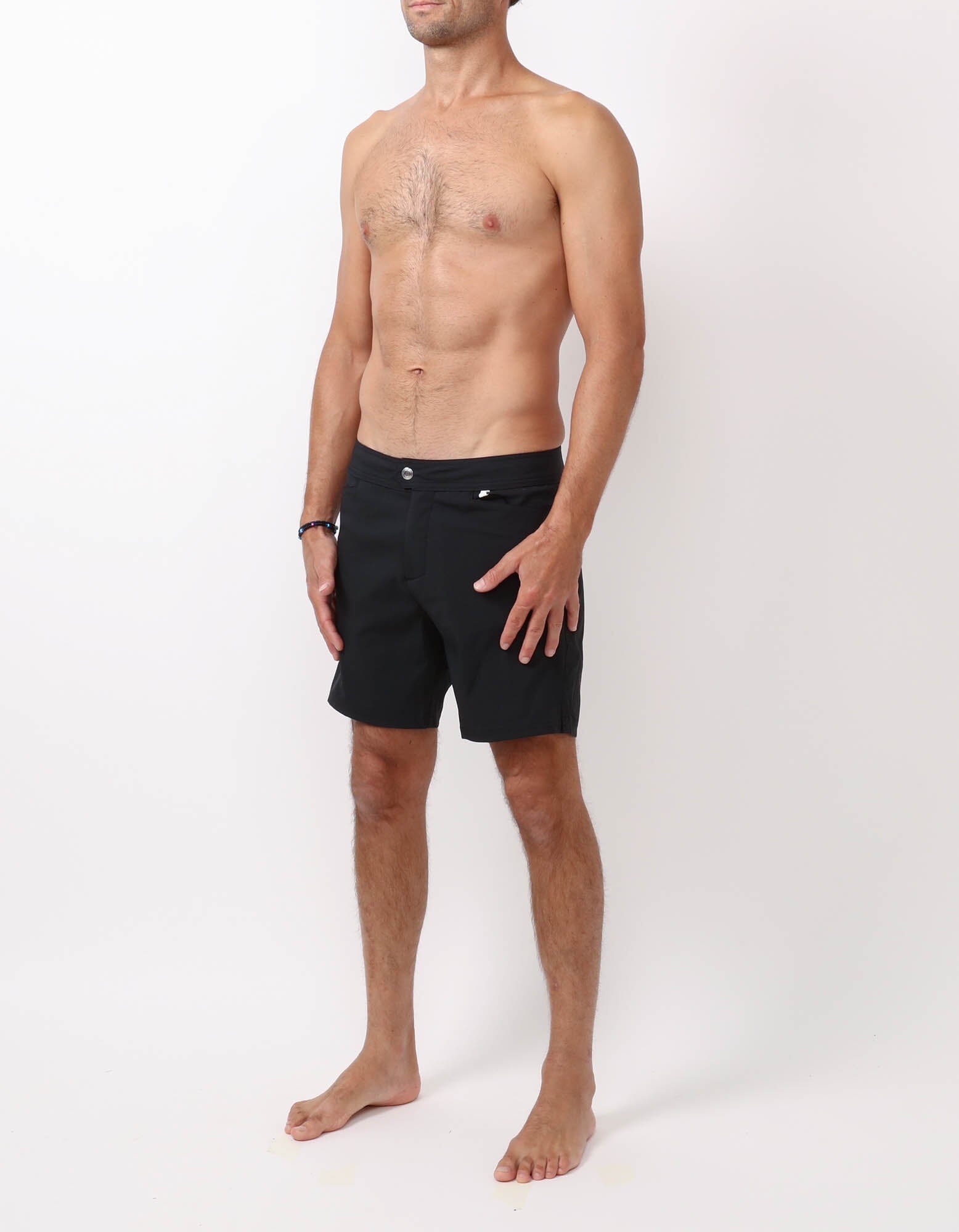 Barth5 - 00. Black Swim Shorts - Barth5 MACKEENE 