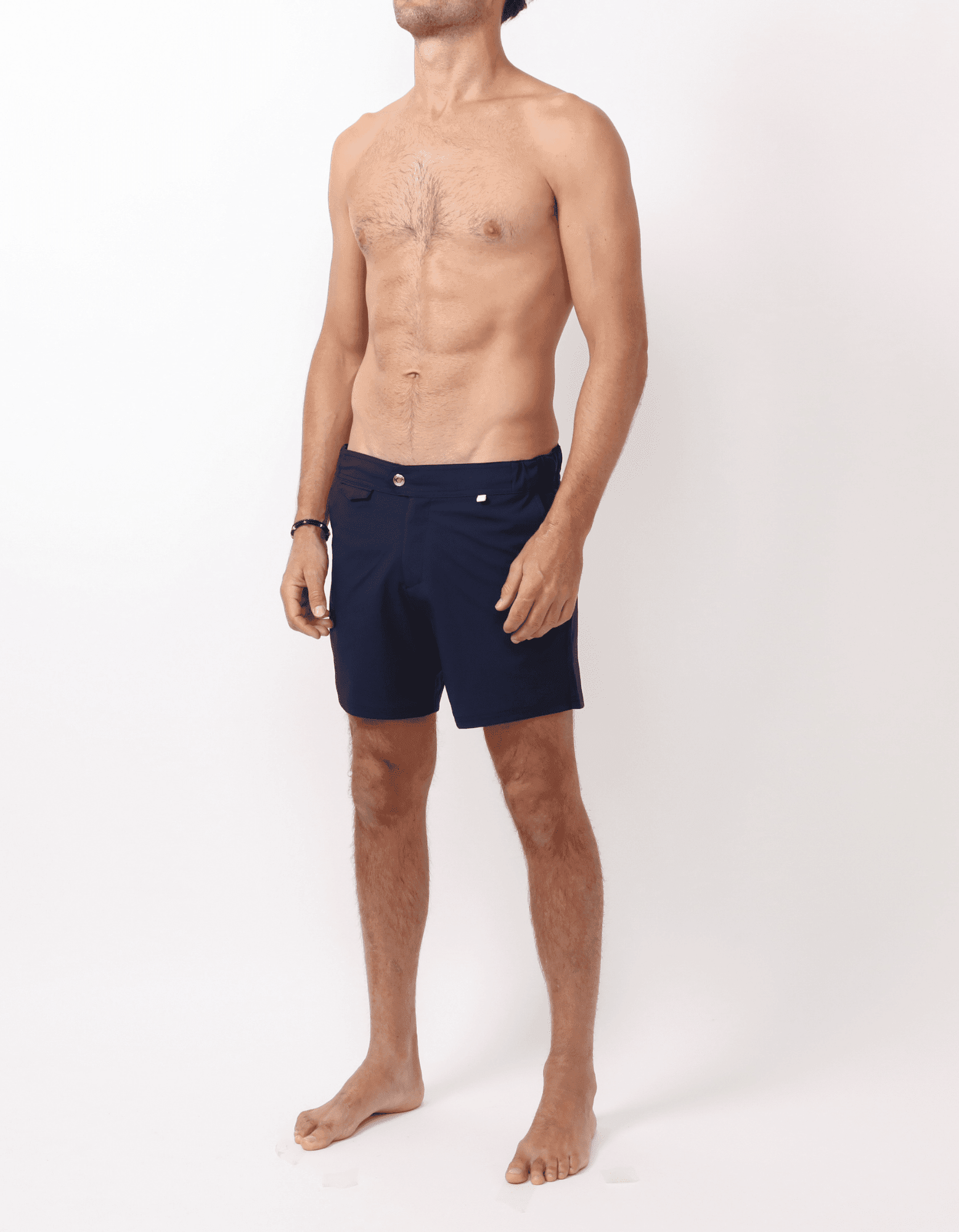 Gize - 00. Navy Swim Shorts - Gize MACKEENE 