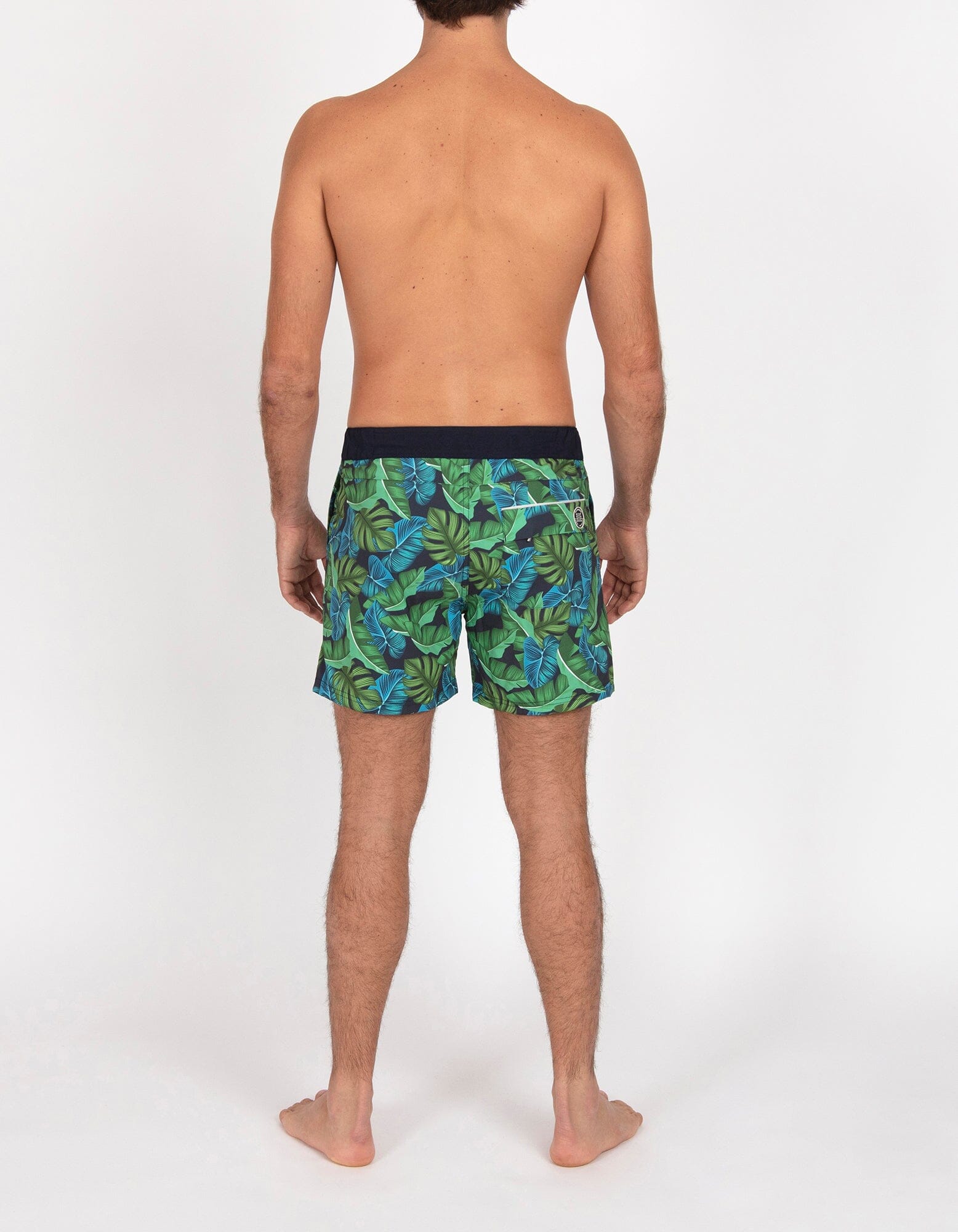 Gize - P02. Navy Tropic & Navy Swim Shorts - Gize MACKEENE 