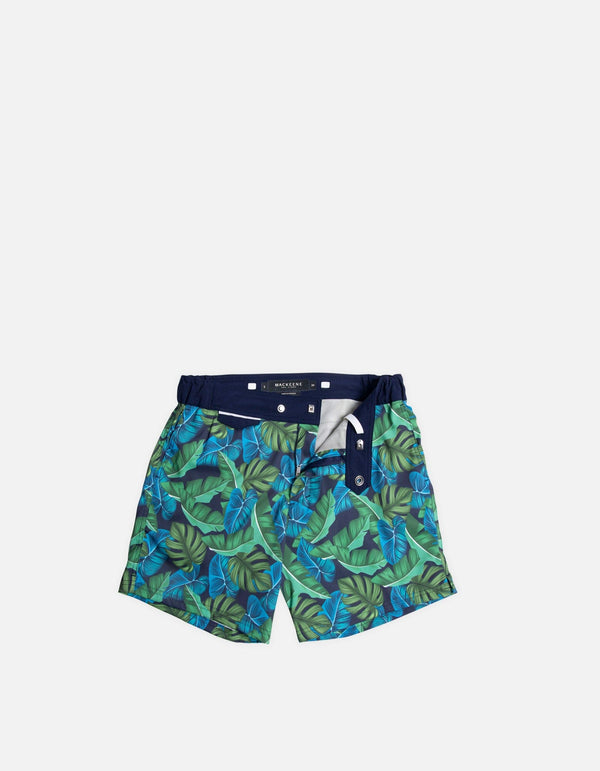 Gize - P02. Navy Tropic & Navy Swim Shorts - Gize MACKEENE 