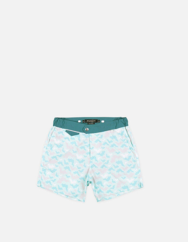 Gize - P07. St Bat Turquoise & Duck Swim Shorts - Gize MACKEENE 